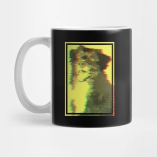 Yellow Distorted Dog Mug